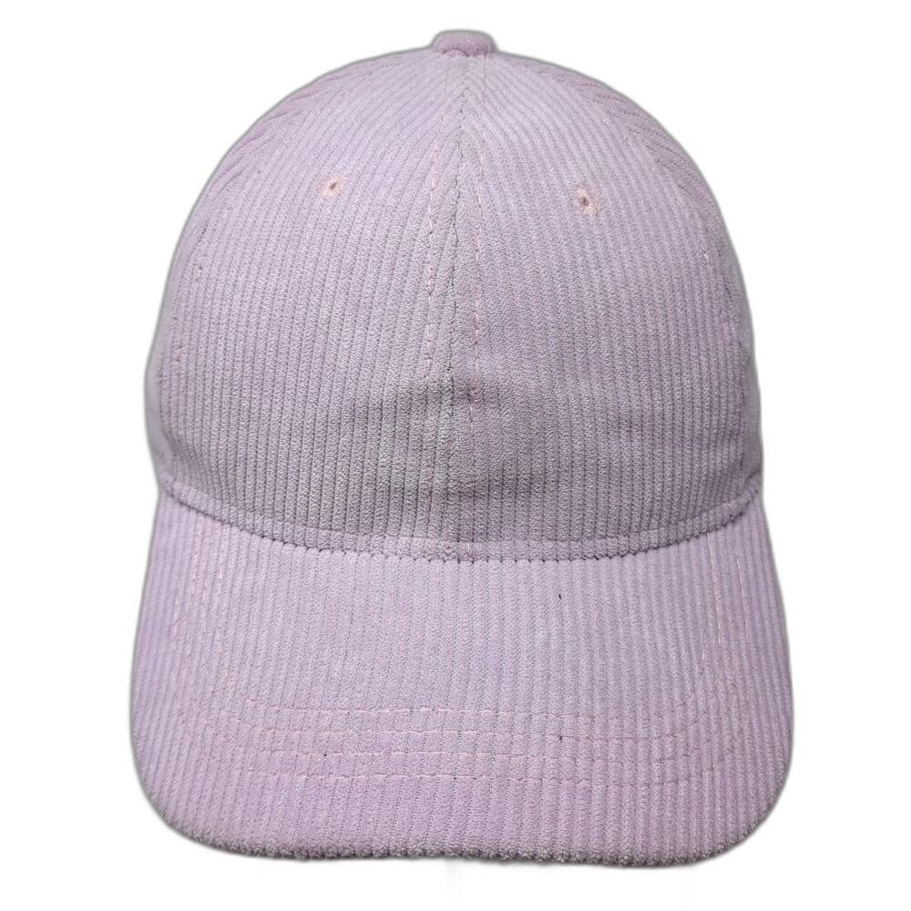 Westend Baseball Cap Pink One Size Corduroy Blank Adjustable Buckle Strap Hat